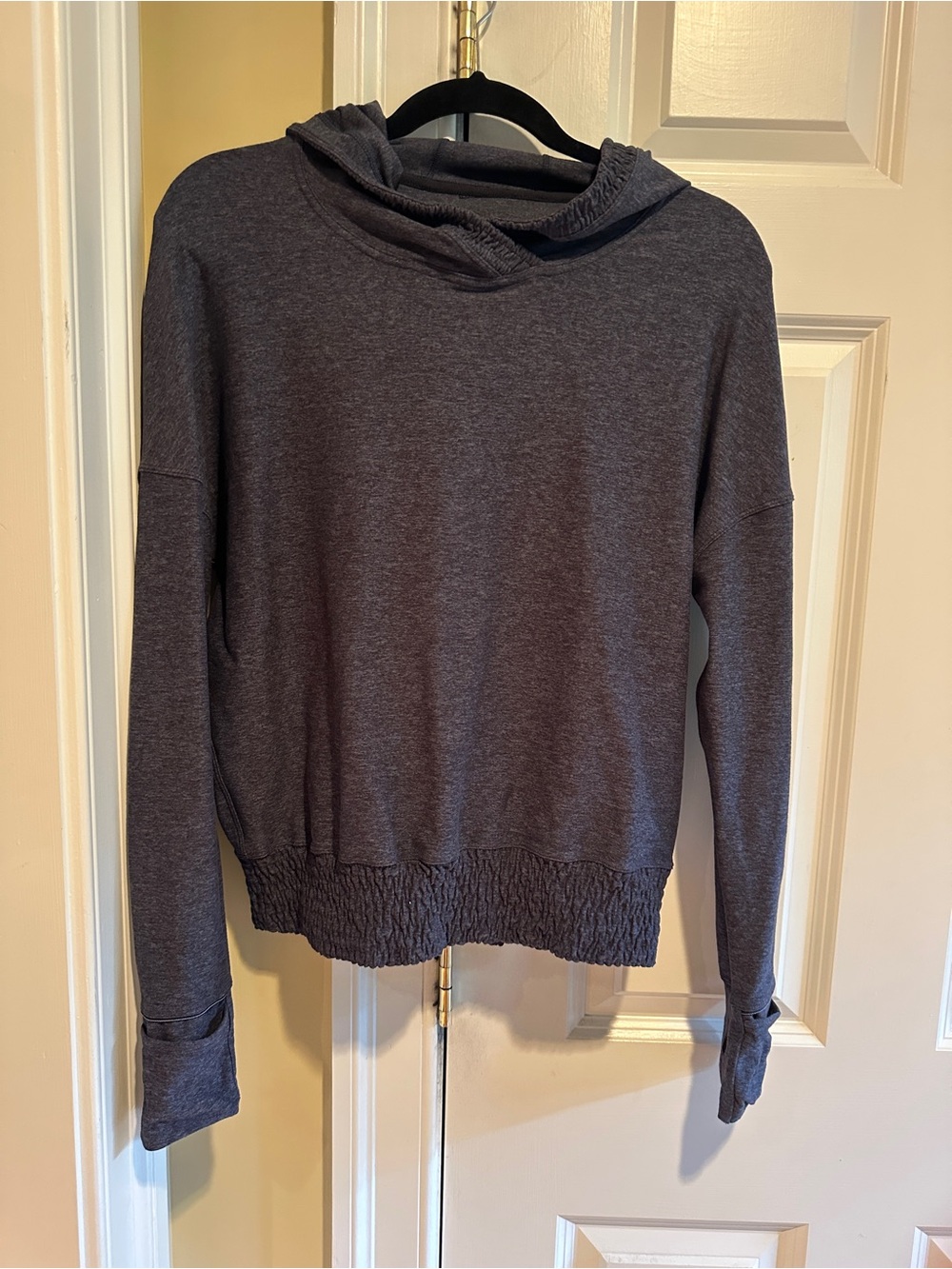 Lululemon Effortless Pullover Hoodie Heathered Gray Size 6